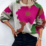 Iga | Sweter w Kwiatowy Wzor