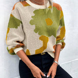 Iga | Sweter w Kwiatowy Wzor