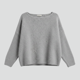 Wanda | Sweter z Szerokim Dekoltem i Miekka Dzianina