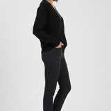 Petronela | Sweter Pullover z Dekoltem w Serek