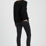 Petronela | Sweter Pullover z Dekoltem w Serek