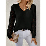 Estera | Elegancki Sweter z Dekoltem w Serek