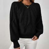 Dorota | Sweter z Warkoczowym Splotem