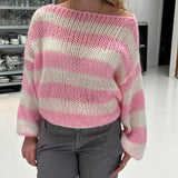 Amanda | Oversizowy Sweter w Paski