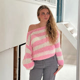 Amanda | Oversizowy Sweter w Paski