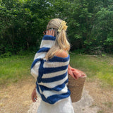 Amanda | Oversizowy Sweter w Paski