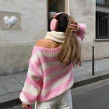 Amanda | Oversizowy Sweter w Paski