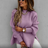 Seweryna | Gruby, Oversizowy Sweter z Dzianiny