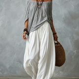 Hania | Boho komplet z luźną bluzką
