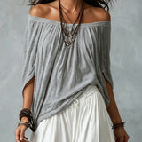 Hania | Boho komplet z luźną bluzką