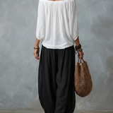 Hania | Boho komplet z luźną bluzką