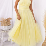 Sukienka maxi z tiulu z detalami w stylu fairy vibes
