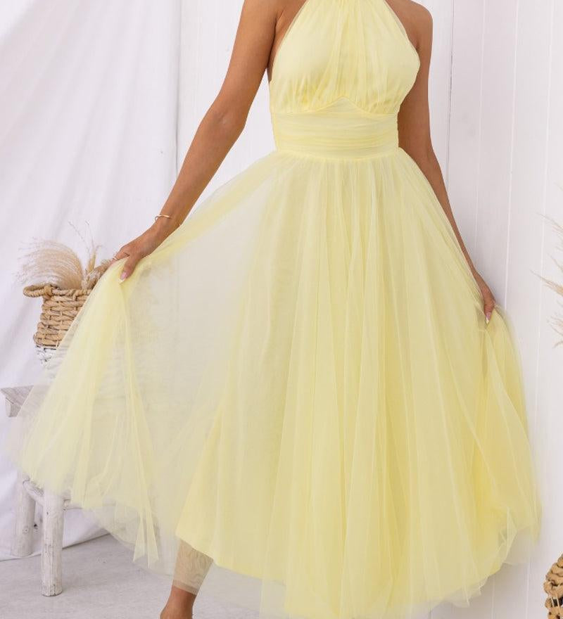 Sukienka maxi z tiulu z detalami w stylu fairy vibes