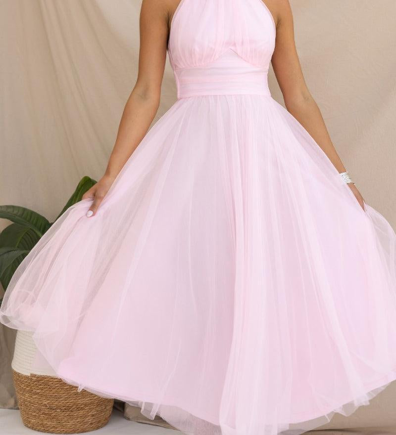 Sukienka maxi z tiulu z detalami w stylu fairy vibes