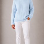Milana | Puchaty Sweter w Jednolitym Kolorze