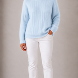 Milana | Puchaty Sweter w Jednolitym Kolorze