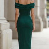 Sukienka midi bodycon z dekoltem off-shoulder