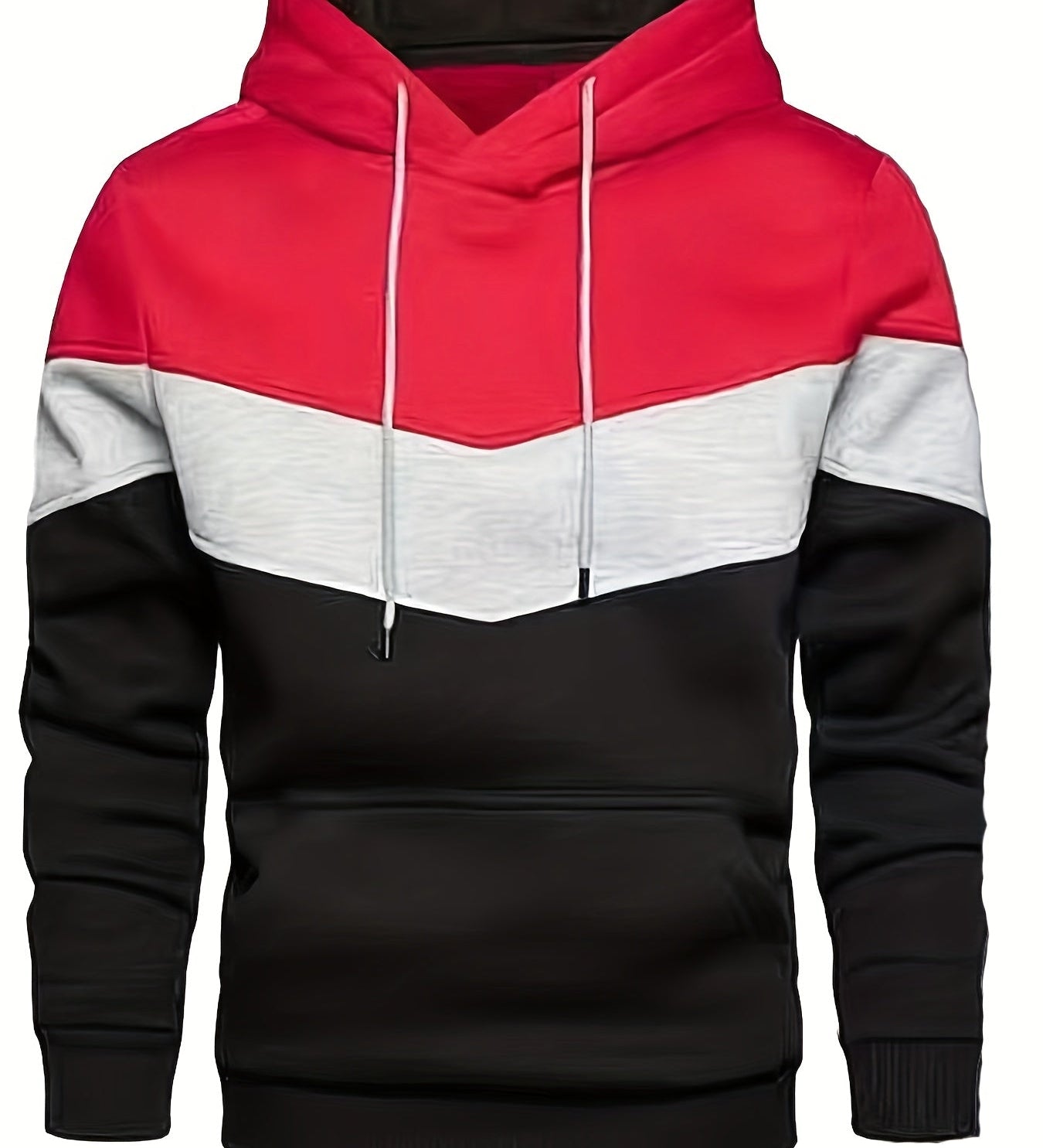 Męska Bluza Kolorowa Streetwear z Kieszenią Kangurzą