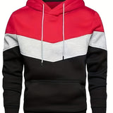 Męska Bluza Kolorowa Streetwear z Kieszenią Kangurzą