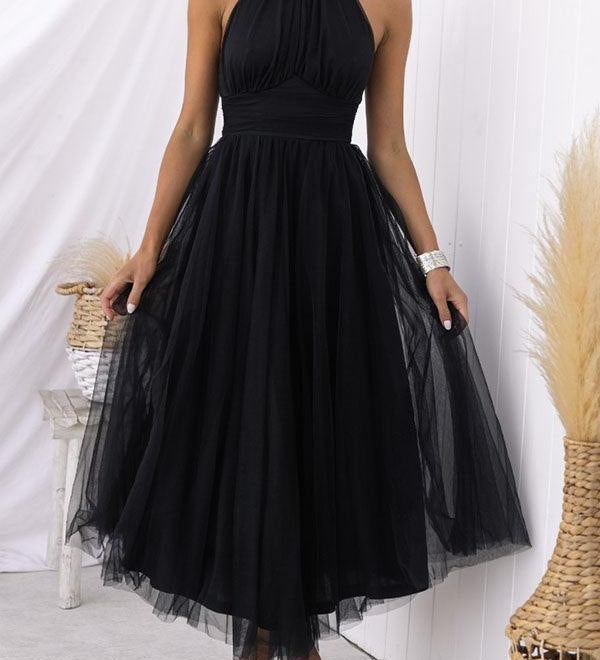 Sukienka maxi z tiulu z detalami w stylu fairy vibes
