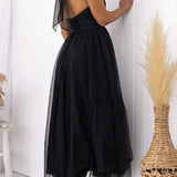 Sukienka maxi z tiulu z detalami w stylu fairy vibes