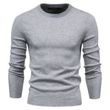 Męski sweter zimowy z długim rękawem