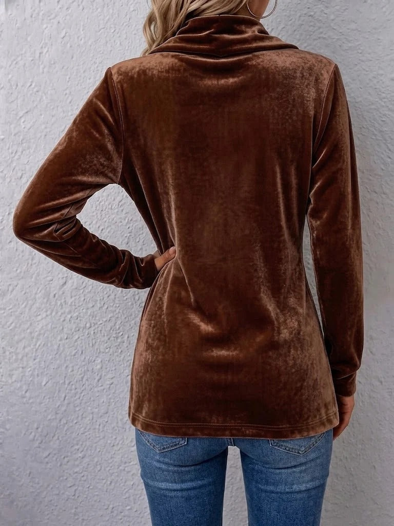 Jana | Żakiet Vintage z Długimi Rękawami, Klapami i Ozdobnymi Guzikami