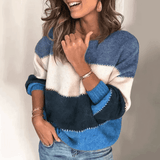Eliza | Sweter Blokowy w Kolorach