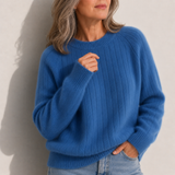 Milana | Puchaty Sweter w Jednolitym Kolorze