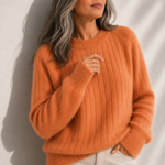 Milana | Puchaty Sweter w Jednolitym Kolorze