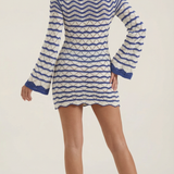 Sukienka mini Corinne w stylu szydełkowym