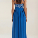Sukienka maxi Deborah z motywem ryby
