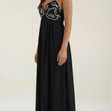 Sukienka maxi Deborah z motywem ryby