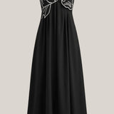 Sukienka maxi Deborah z motywem ryby