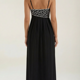 Sukienka maxi Deborah z motywem ryby