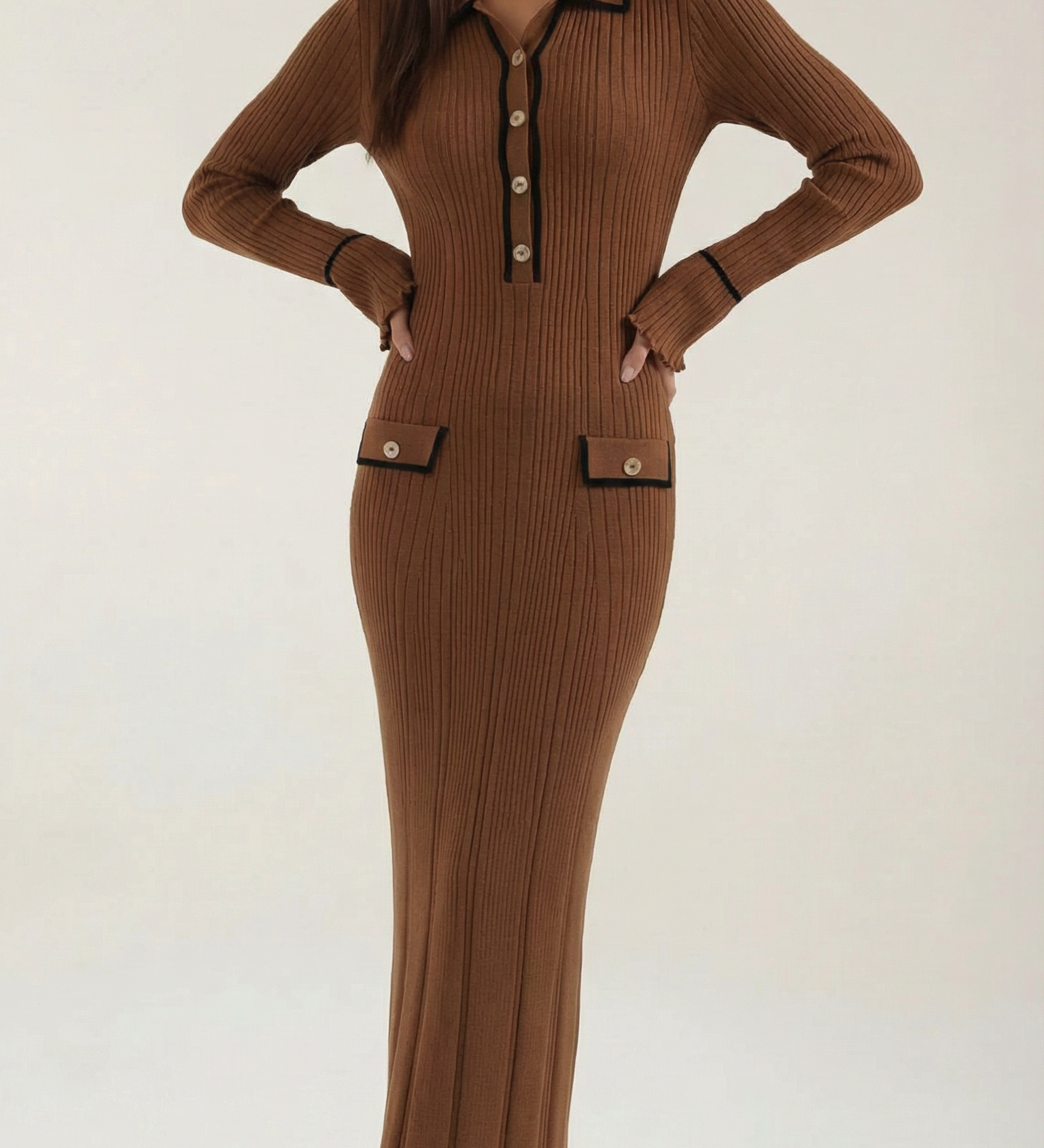 Sukienka maxi Josephine z dzianiny bodycon