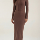 Marilyn Maxi-Jerseykleid mit Kapuze