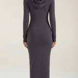 Marilyn Maxi-Jerseykleid mit Kapuze