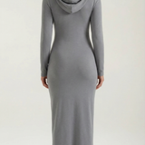 Marilyn Maxi-Jerseykleid mit Kapuze