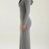 Marilyn Maxi-Jerseykleid mit Kapuze