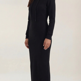 Marilyn Maxi-Jerseykleid mit Kapuze