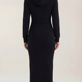Marilyn Maxi-Jerseykleid mit Kapuze