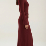 Renee Langarm-Maxikleid