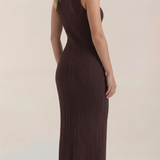 Sukienka maxi Sonia Bodycon z wysokim kołnierzem
