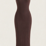 Sukienka maxi Sonia Bodycon z wysokim kołnierzem