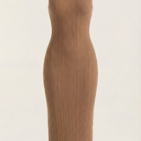 Sukienka maxi Sonia Bodycon z wysokim kołnierzem