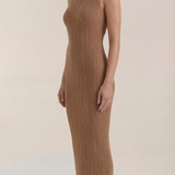 Sukienka maxi Sonia Bodycon z wysokim kołnierzem
