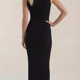 Sukienka maxi Sonia Bodycon z wysokim kołnierzem