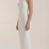 Sukienka maxi Sonia Bodycon z wysokim kołnierzem