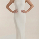 Sukienka maxi Sonia Bodycon z wysokim kołnierzem